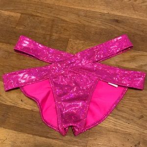 Hot pink rave bottoms